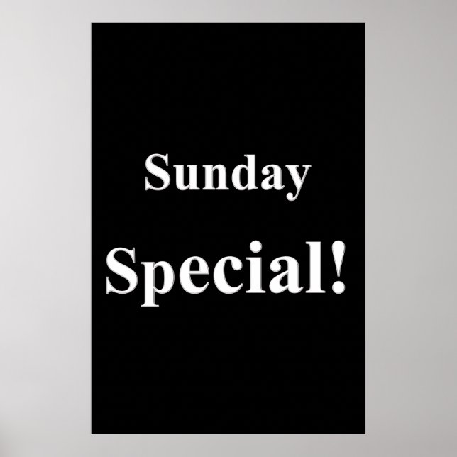 Salon Barbershop Posters Sunday Special (Front)