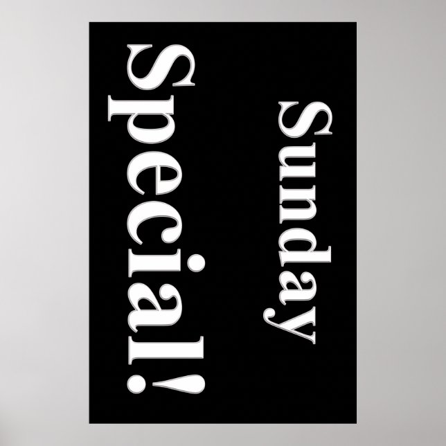 Salon Barbershop Posters Sunday Special (Front)