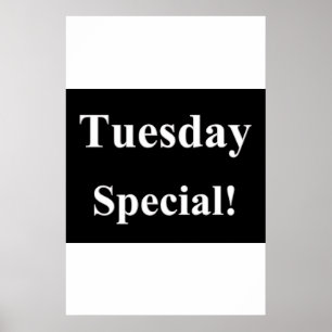Salon Barbershop Posters Tuesday Special