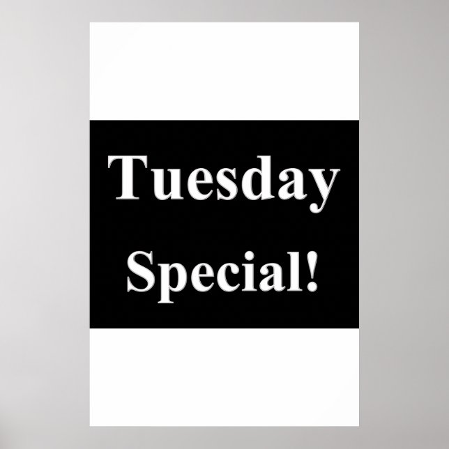 Salon Barbershop Posters Tuesday Special (Front)