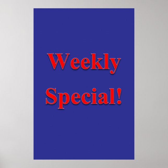 Salon Barbershop Posters Weekly Special (Front)
