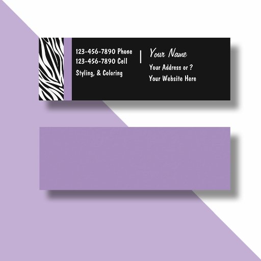 Customizable Salon Business Cards