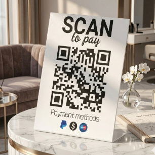 Salon & Beauty QR Code Sign   Social Media, Review