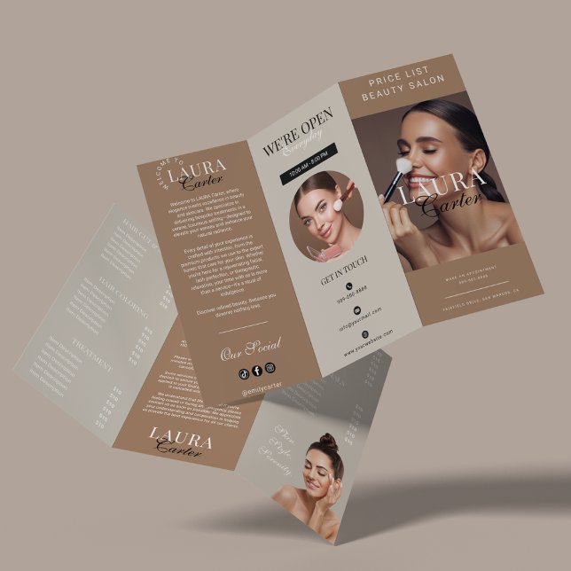 Salon Beauty Trifold | Pricelist Menu Brochure  (Creator Uploaded)