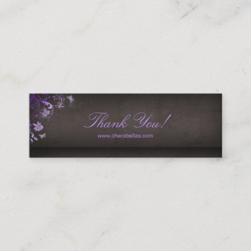 Salon Bookmark Spa Butterfly Floral purple Business Cards
