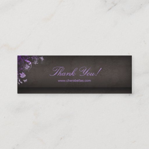 Customizable Salon Bookmark Spa Butterfly Floral purple Business Cards