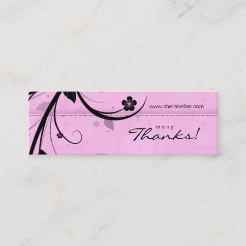 Salon Bookmark Spa Floral watery pink Business Card Templates