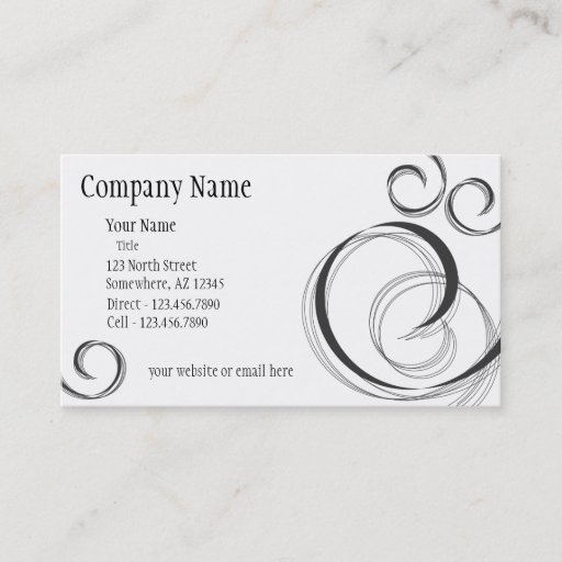 Customizable Salon Business Card