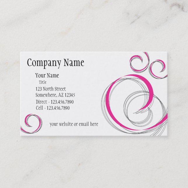 Salon Business Card (Front)