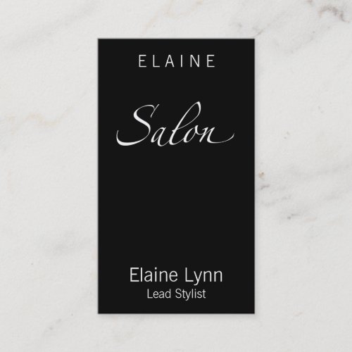 Salon Business Card