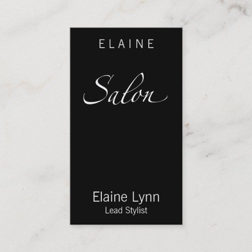 Customizable Salon Business Card