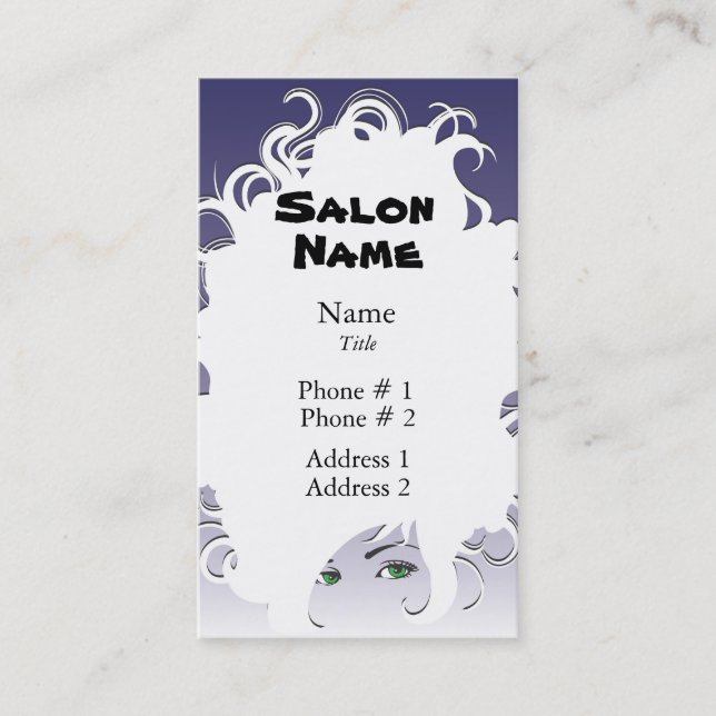 Salon Business Card (Front)