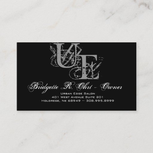Customizable Salon Business Card