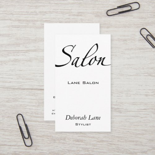 Salon Business Card Template