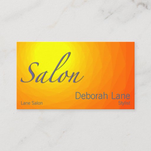 Customizable Salon Business Card Template