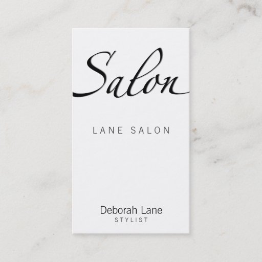 Customizable Salon Business Cards