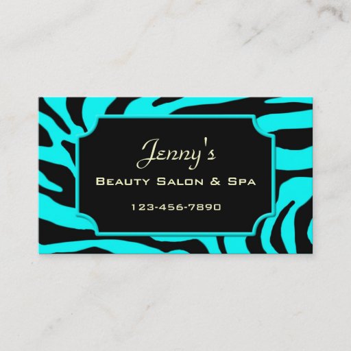 Customizable Salon Business Card