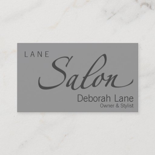 Customizable Salon Business Card Template