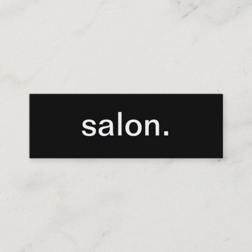 Salon Business Card