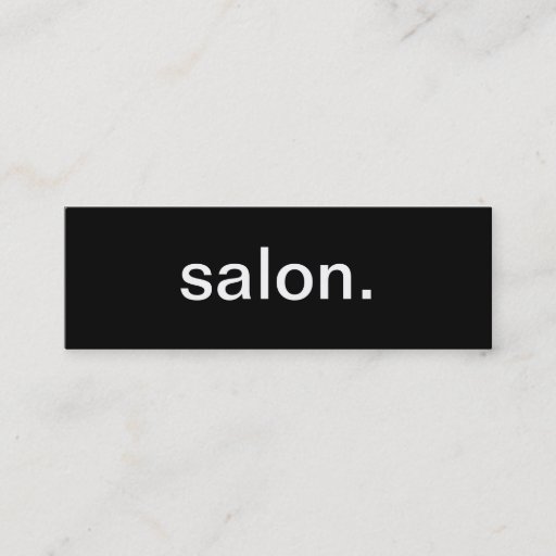 Customizable Salon Business Card