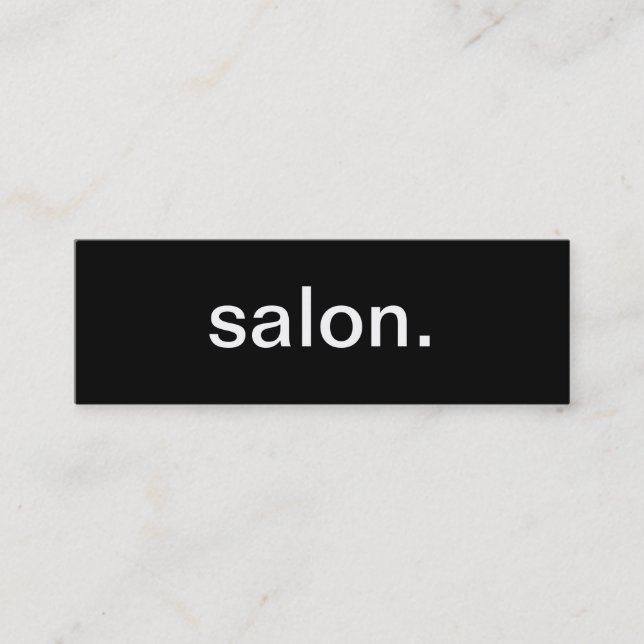 Salon Business Card (Front)