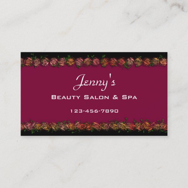 Salon Business Card (Front)