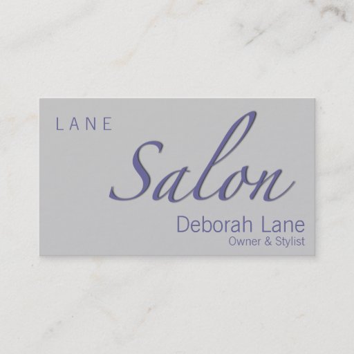 Customizable Salon Business Cards