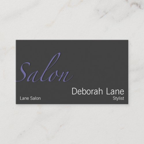 Salon Business Card