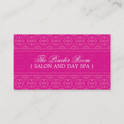 Customizable Salon Business Card