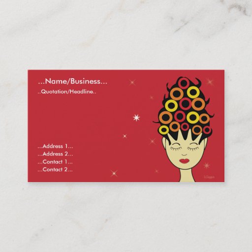 Customizable Salon Business card