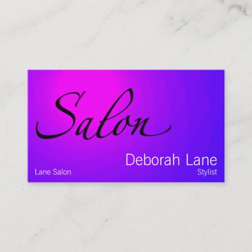Salon Business Card Template