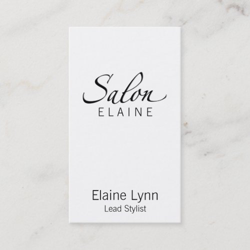 Salon Business Card