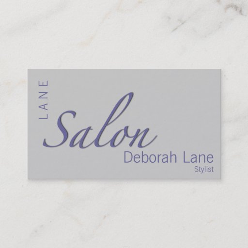 Customizable Salon Business Cards