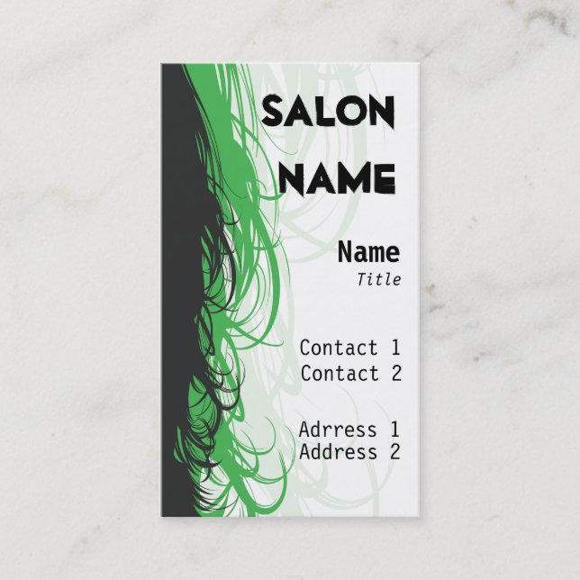 Salon Business Card - Customized (Front)