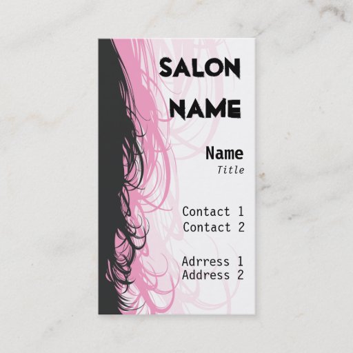 Customizable Salon Business Card - Customized
