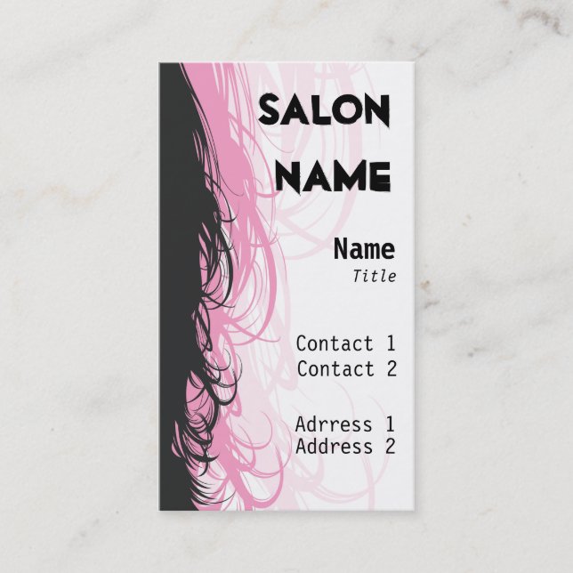Salon Business Card - Customized (Front)