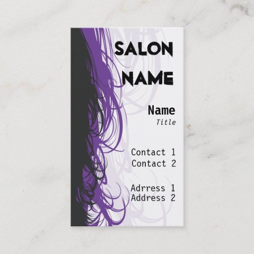 Customizable Salon Business Card - Customized