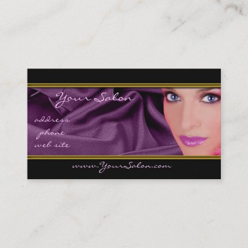 Customizable Salon Business Card, Template