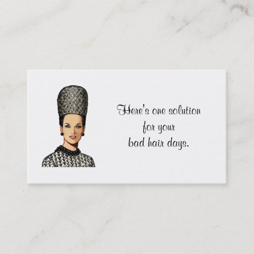 Salon Business Card with Vintage Image