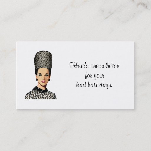 Customizable Salon Business Card with Vintage Image