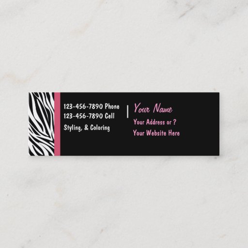 Customizable Salon Business Cards