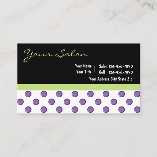 Salon Business Cards