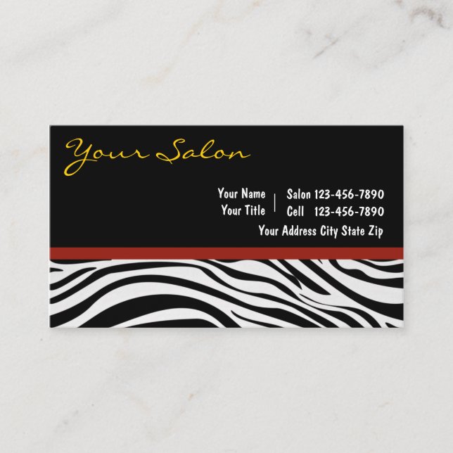 Salon Business Cards (Front)