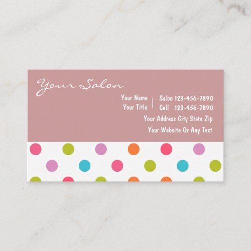 Salon Business Cards New