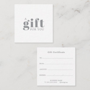 Salon Business Promotional Enclosure Card