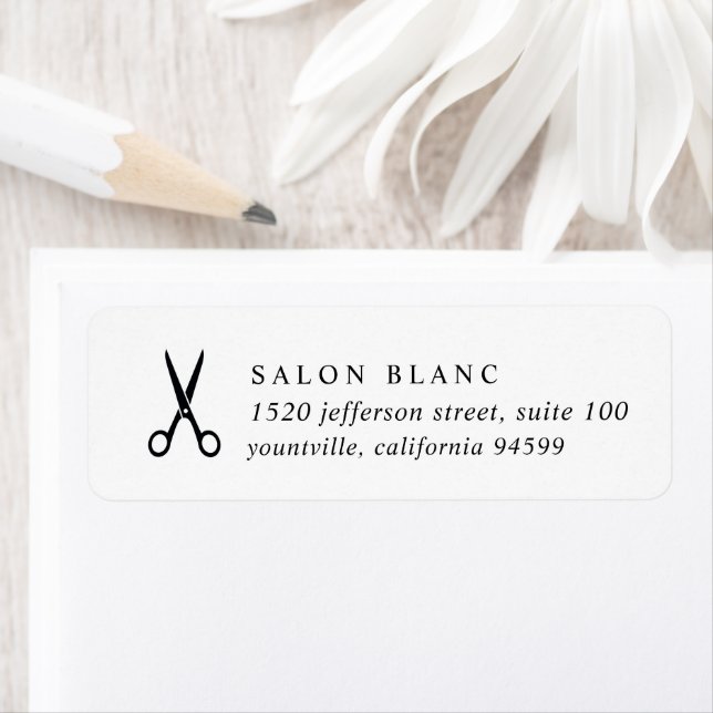 Salon Business Promotional Label (Insitu)