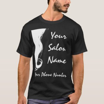 Salon Business T-shirt  Template T-shirt by DesignsbyLisa at Zazzle