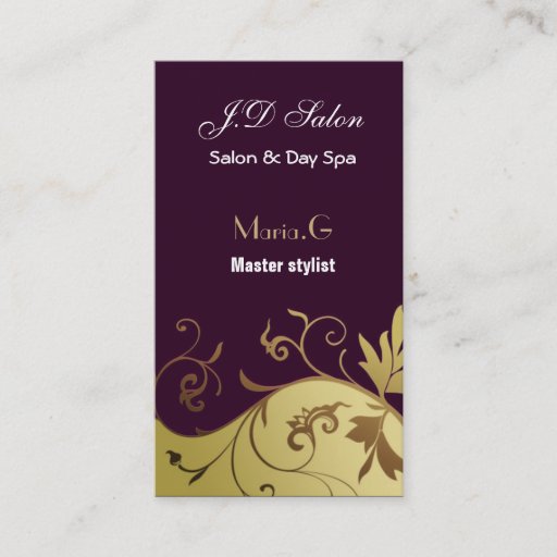 Customizable Salon businesscards business card