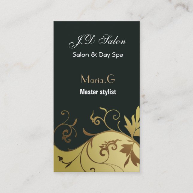 Salon businesscards business card (Front)