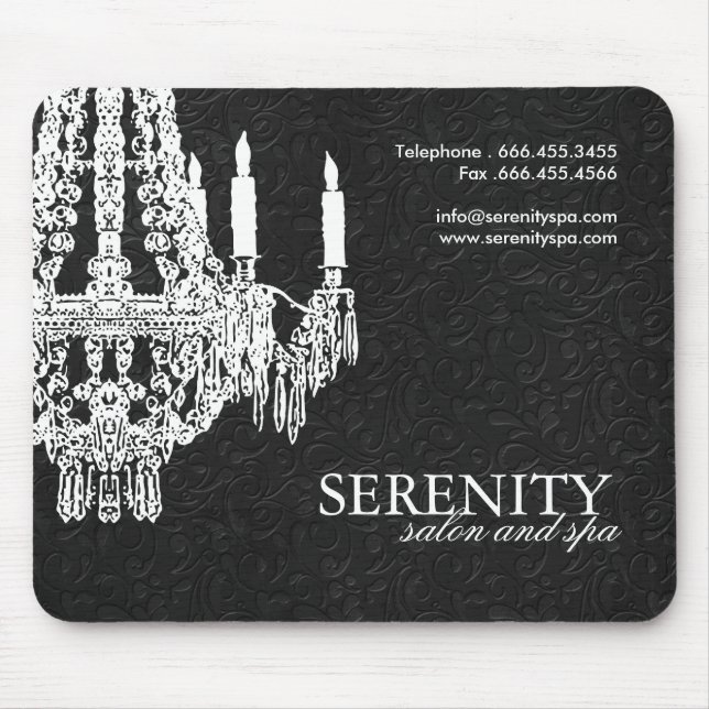 Salon Chandelier Mousepad (Front)